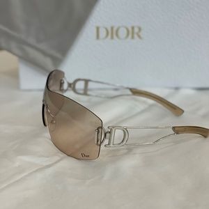 RARE and VINTAGE 90s Dior Shield Sunglasses